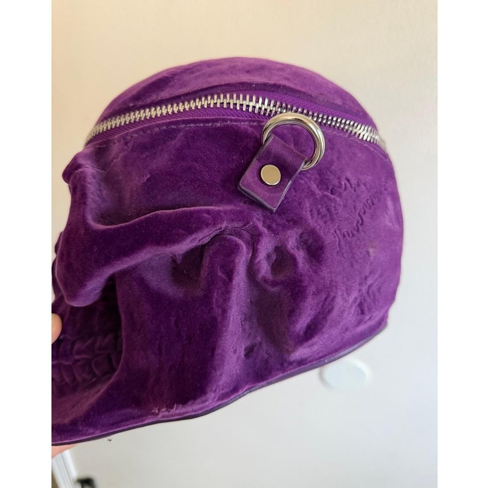 Killstar grave digger skull backpack purple velvet - Picture 5 of 8